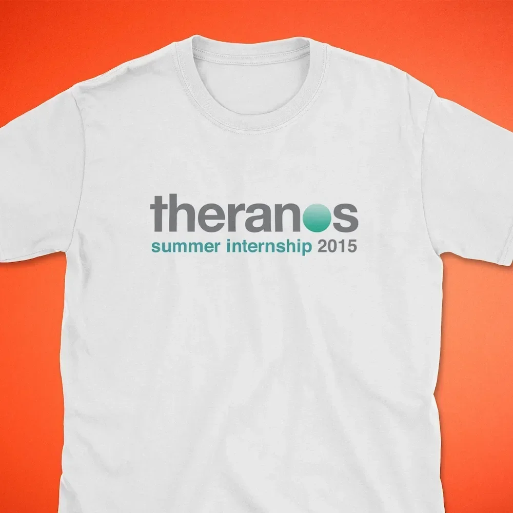 Theranos Summer Internship T Shirt Elizabeth Holmes Girlboss Irony Satire Out For Blood In Silicon Valley