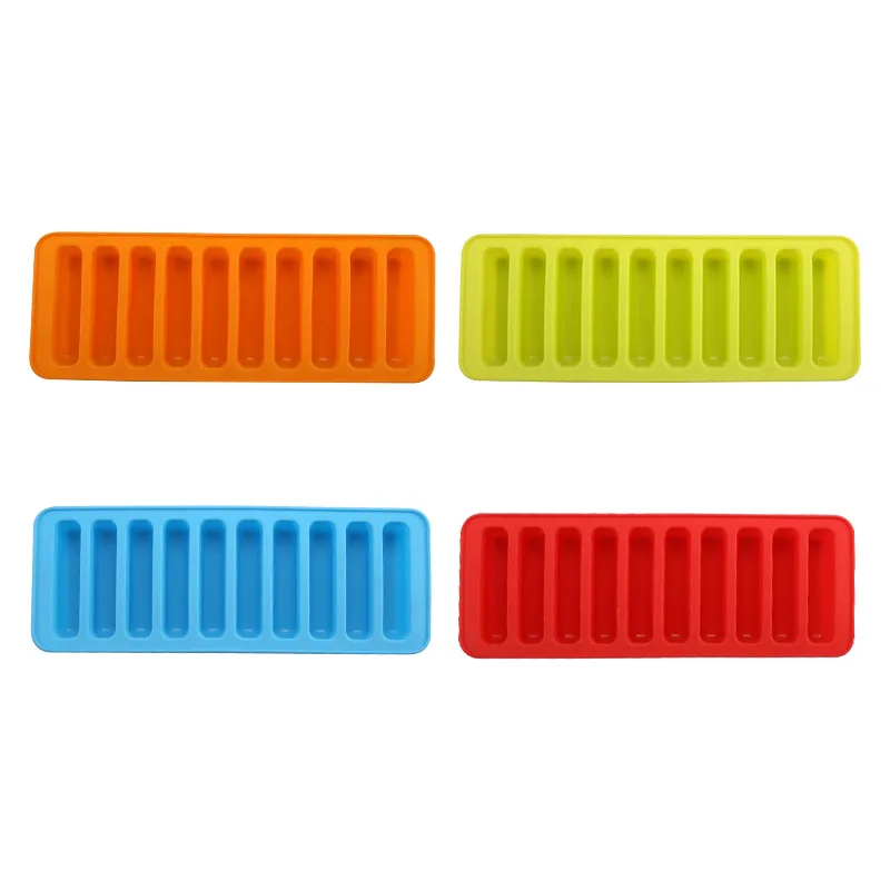 Molde de silicone com 10 dedos longos, salsicha, cachorro quente, presunto, salsicha, bolo, cozimento, biscoito, copo, molde de bolo