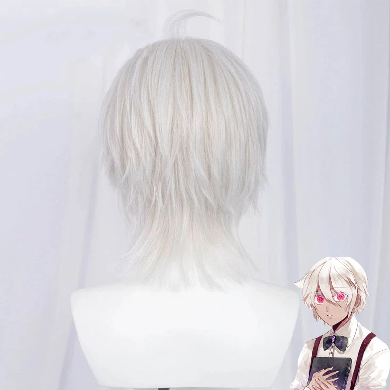 Noé arquiviste personagem chapelaria anime o caso estudo de vanitas papel modelagem peruca bola homem jogo headwear ahoge cabelo curto