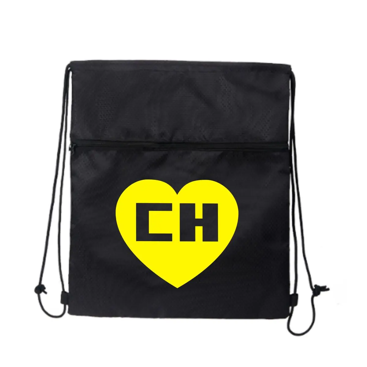 

Heart Ch Shouts Bold Pride Стильная спортивная сумка на молнии на шнурке: спортивный дизайн для любителей фитнеса