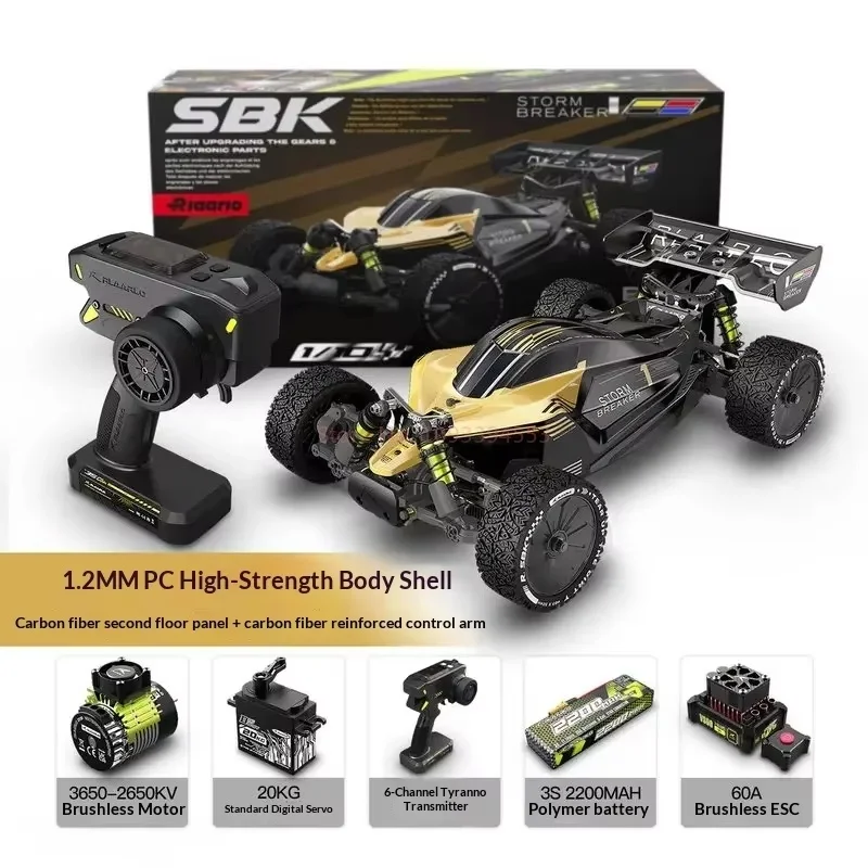 

Rlaarlo Sbk10 Storm Raider 1/10 Scale Brushless Rc Off Road Racing Buggy 4wd 60-80 Km/H 2.4ghz Radio System 7075 Alloy RTR