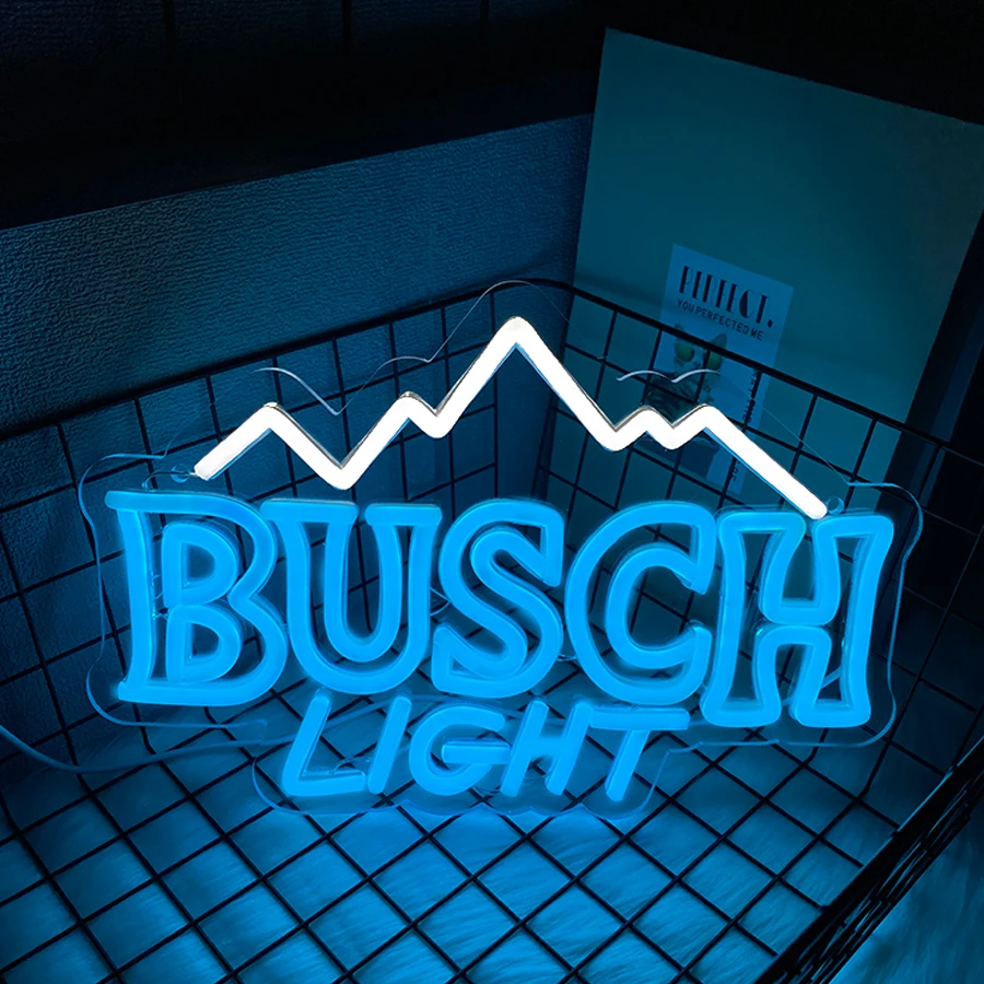 Busch ضوء النيون لتزيين الحائط ، Led ضوء النيون للرجل الكهف ، المنزل ، نادي ، حانة ، الأعمال الديكور ، هدية حفلة عيد ميلاد للمراهقين