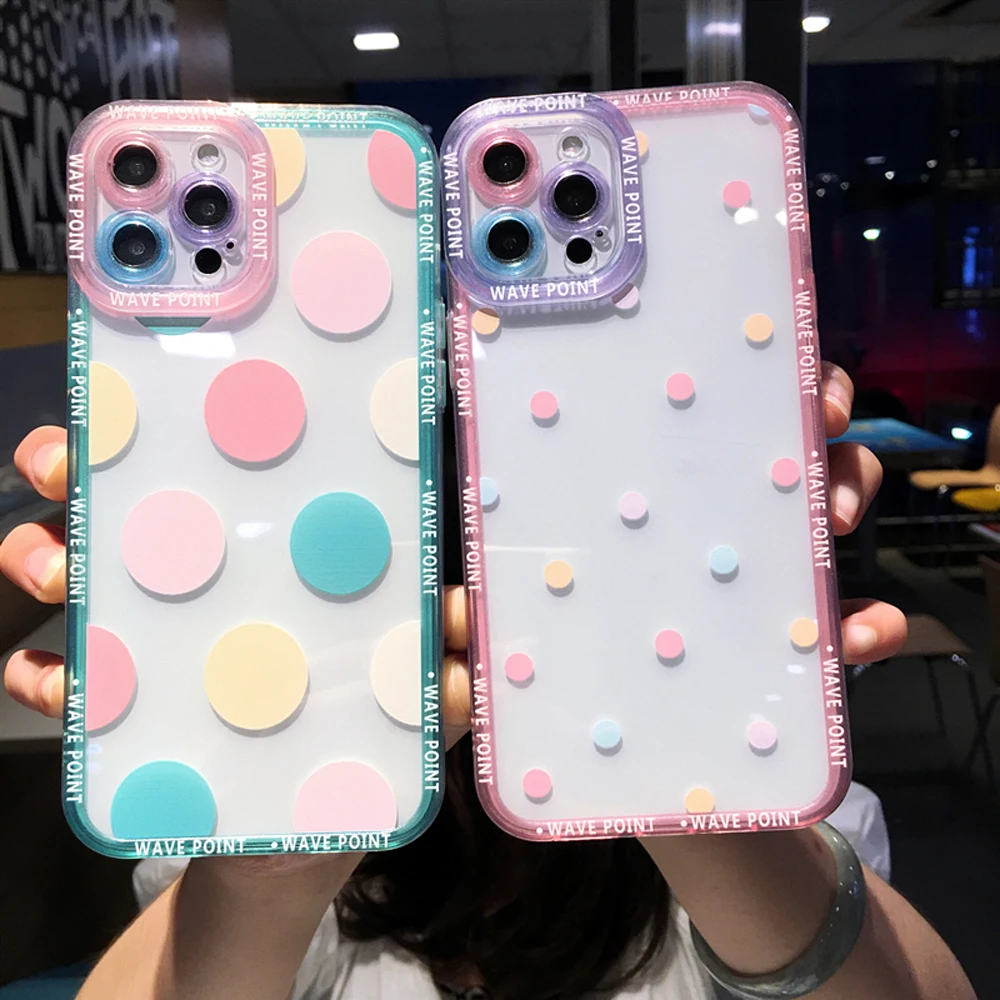 Per Realme GT Neo3 Custodia Cute Wave Poin Realme GT NEO2 GT2 Pro gt 5G Realme gt neo2T Cassa Del Telefono Trasparente Morbida Copertura Antiurto