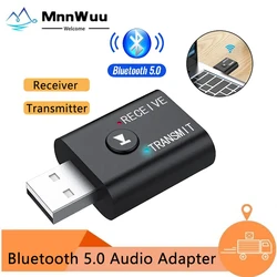 Mnnwu-2 in 1ワイヤレスBluetoothアダプター,コンピューター,テレビ,ラップトップ,スピーカー,イヤホンに適しています,5.0