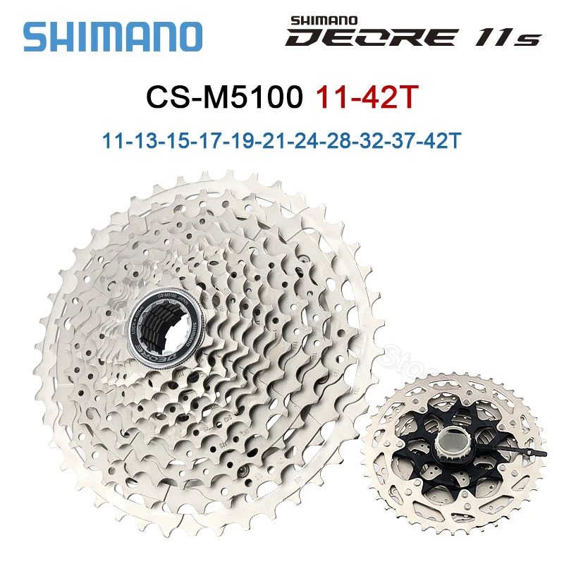 Shimano Deore M5100 11 Speed Groupset Shift Derailleur MTB 11V Crankset 32T 34T 36T 11S K7 11-42T/51T Bicycle Chain BB52 MT501