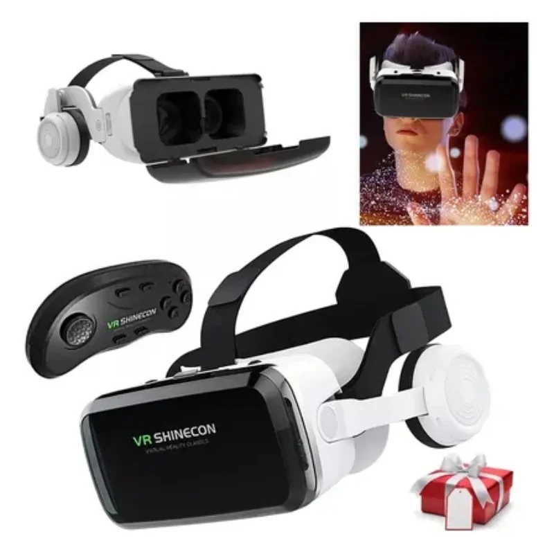 

VR Shinecon 10,0 шлем, 3D очки, гарнитура виртуальной реальности для смартфона, очки для смартфона, видеоигры, бинокль Viar