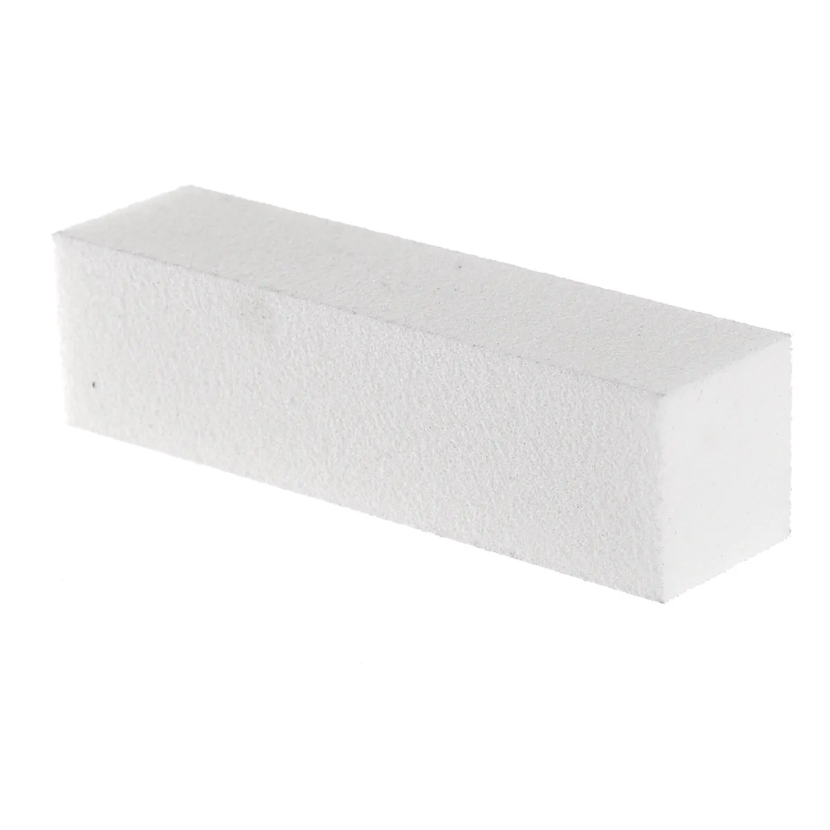 10Pcs Nail Buffer Blocks Sponge Nail File Sanding Buffers for Professional Home Manicure Pedicure White 9.5cm L Washable