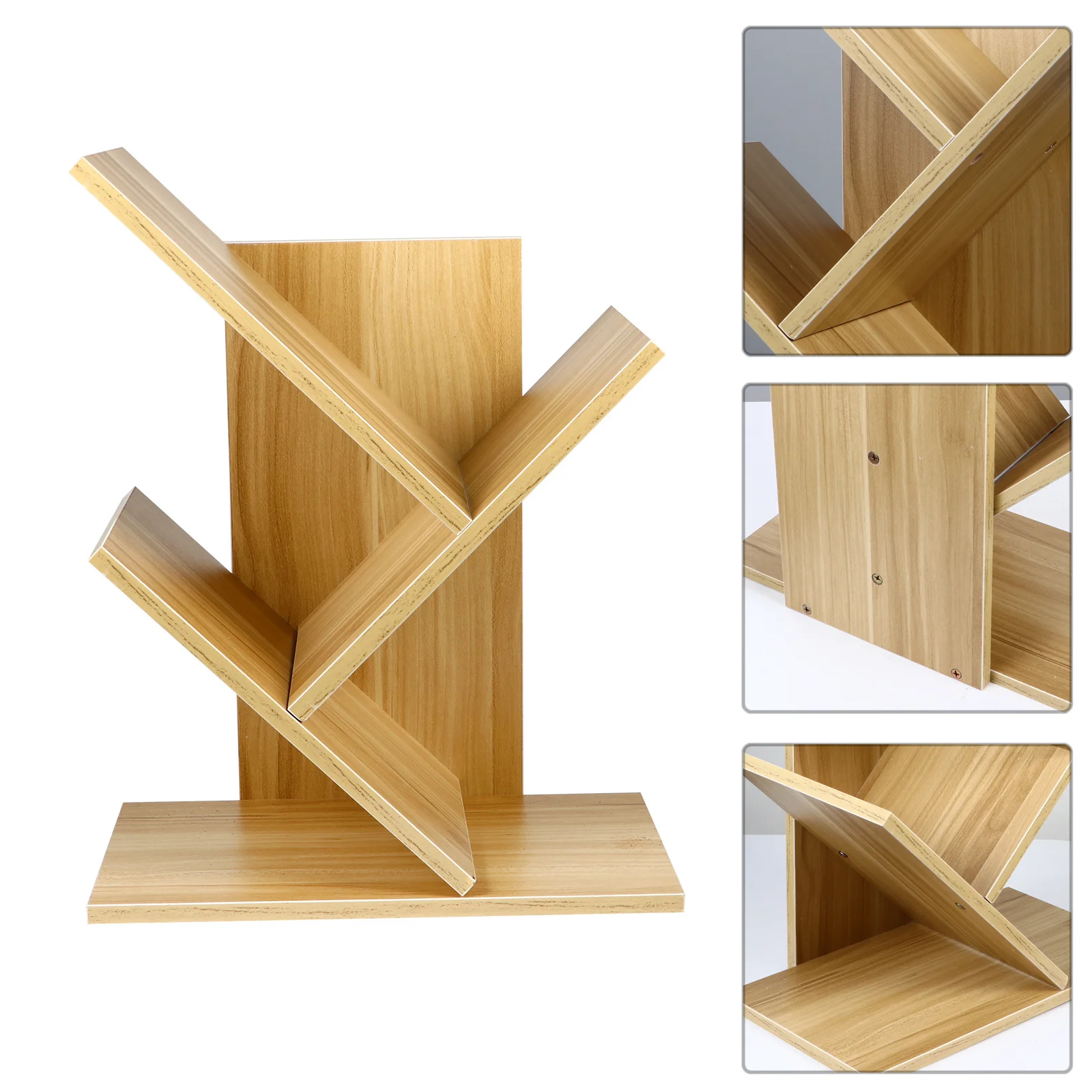 

1Pcs Three-Layer Desktop Bookshelf Counter Bookcase Storage Rack Easy Install Study Room Office Organizer Desktop Bookshelf