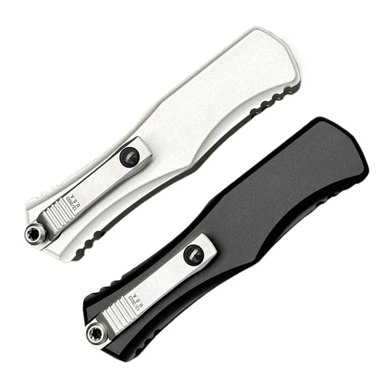 هيرا II سكينة سفر باستخدام الحاسب الآلي الطيران مقبض ألمونيوم D2 شفرة التخييم في الهواء الطلق الصيد التكتيكية الدفاع عن النفس أداة EDC سكين جيب #2