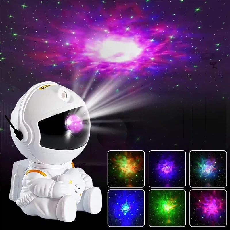 Star Astronaut Projector Night Light, Starry Sky Porjectors Lamp, Decoração do quarto, Decorativa do quarto, Presentes para crianças