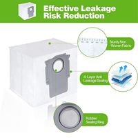 L65A 12Pcs Dust Bags Replacement for Roborock S8+ /S8 Pro Ultra / S7 MaxV Ultra / Q5 / Q5+ / Q7+ / Q7 Max+ Vacuum Cleaner Bag