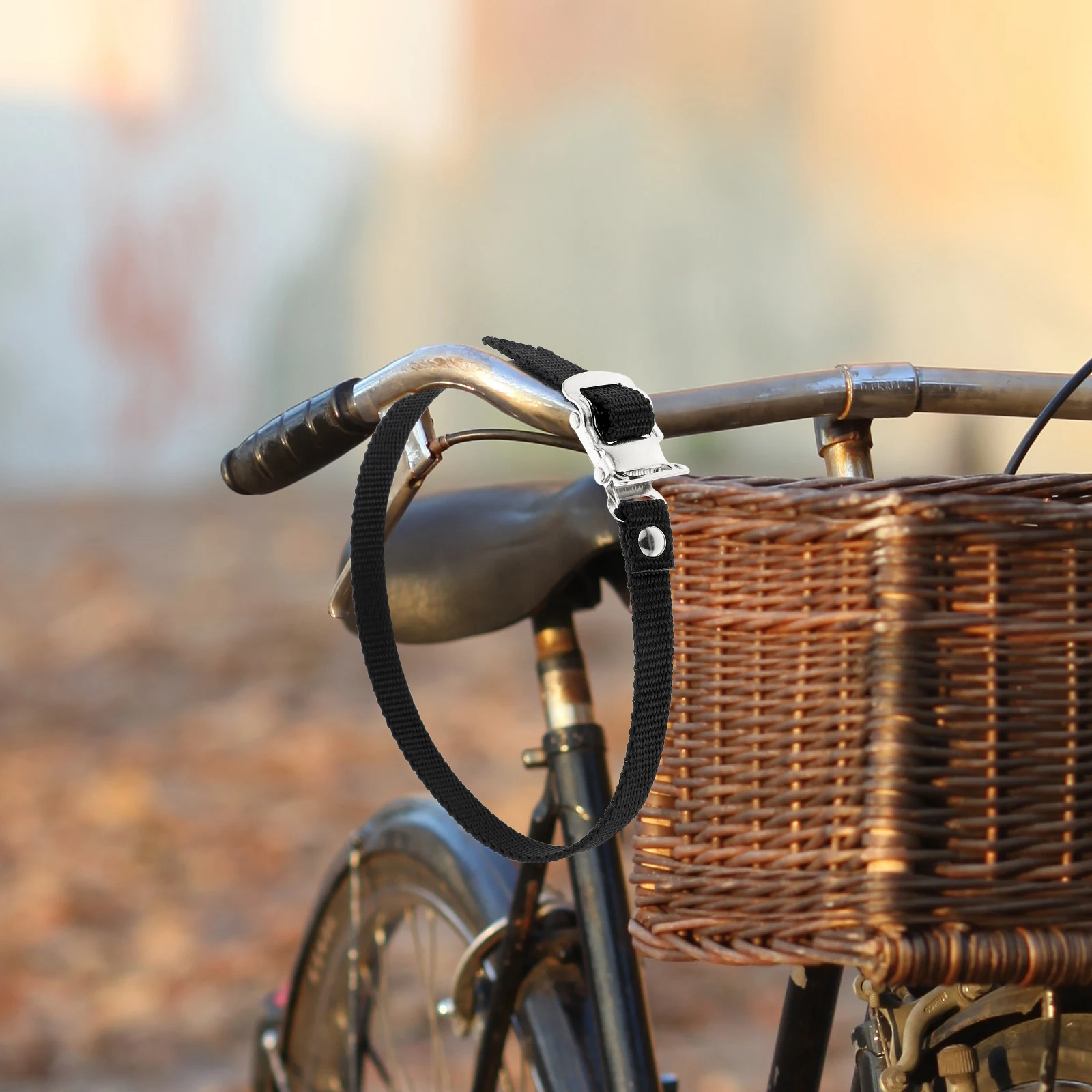 

6Pcs Adjustable Pedal Strap Toe Straps Anti-Skid Clamp Straps for Bike Exercise Stationary Bike Accessory Pedal Accessory