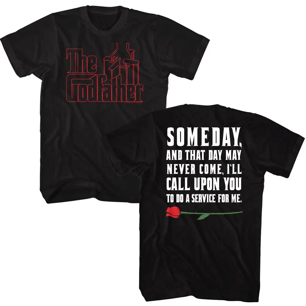 Godfather Someday I'Ll Call Upon You Men'S T Shirt Red Rose That Day May Never