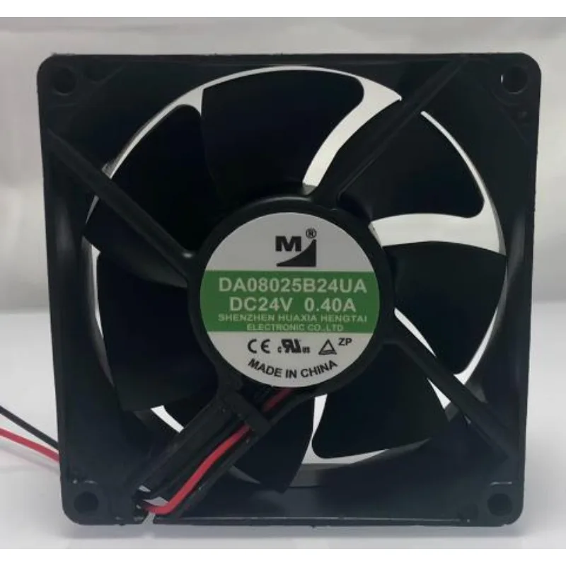 New for DA08025B24UA 24V 0.4A 8025 2-wire Frequency Converter Cooling Fan 80*80*25mm