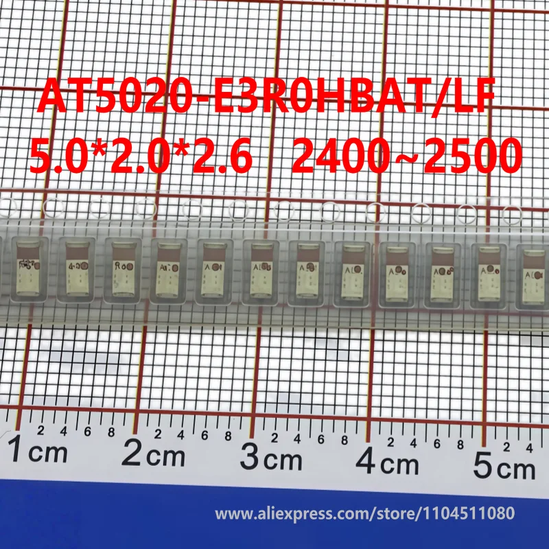 10PCS/ AT5020-E3R0HBAT/LF/ANTENNA SMD chip packaging AT5020 2.4GHz Multi-layer Surface Mount Ceramic Antenna 50 Ω impedance - Detail 1
