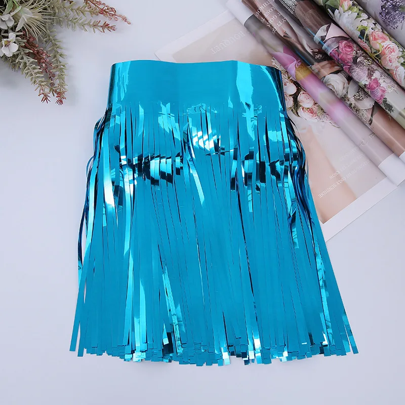 3 m Premium-Fransenbanner, Party-Luftschlangen, Lametta-Girlande aus Folie für Geburtstag, Hochzeit, Jahrestag, Party-Dekoration, Hängedekoration – Detail 10