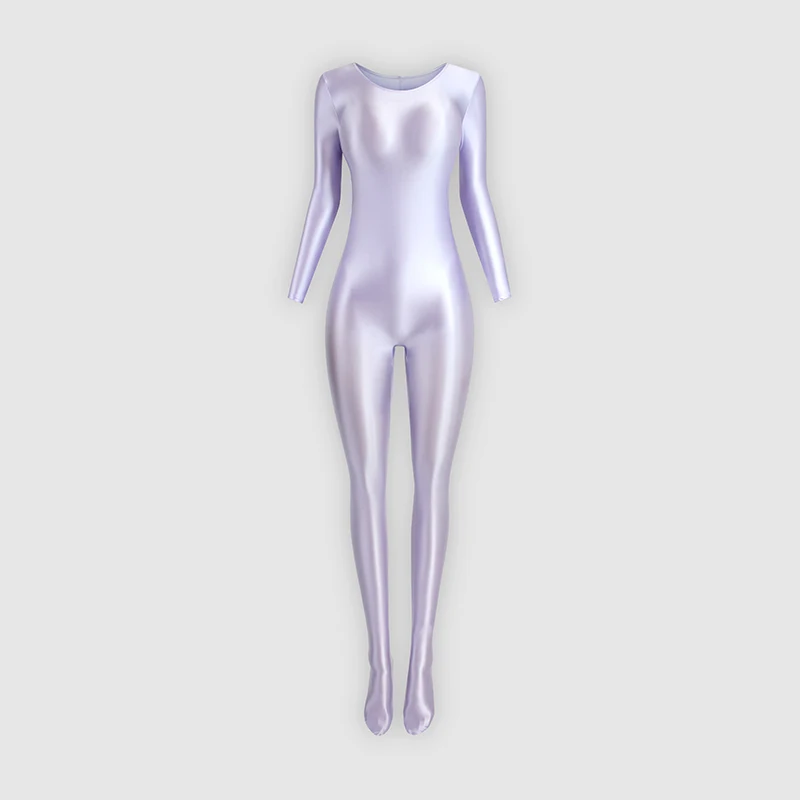 XCKNY oil glossy tights sexy smooth One Piece Skin Bodysuit Unisex glossy pants Yoga Pants sexy skin Spandex Zentai Suit