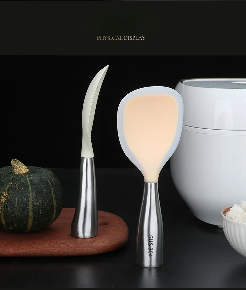 1PC Silicone Spatula for Non-Stick Pans with 304 Steel Handle,Heat-Resist&Anti-Scald Kitchen Tool,Dishwasher Safe Baking Utensil