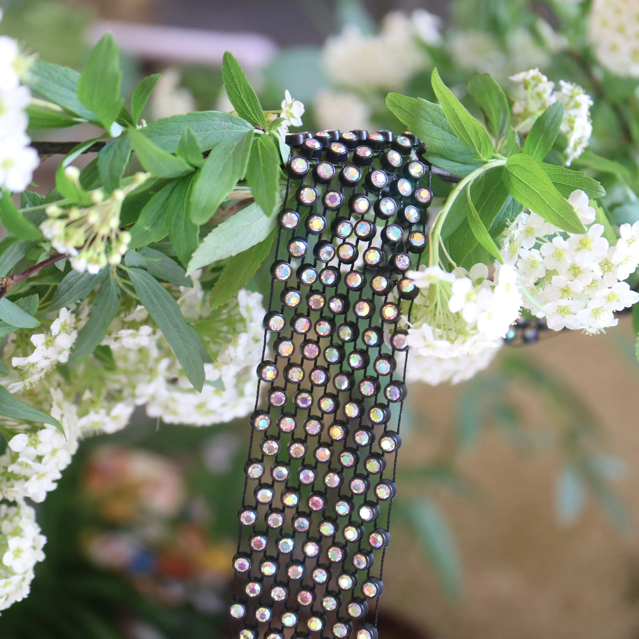 8yards SS8 To SS16 AB Sew On Rhinestones Trimmings for clothing DIY sewing accessories shinning trim  tailor