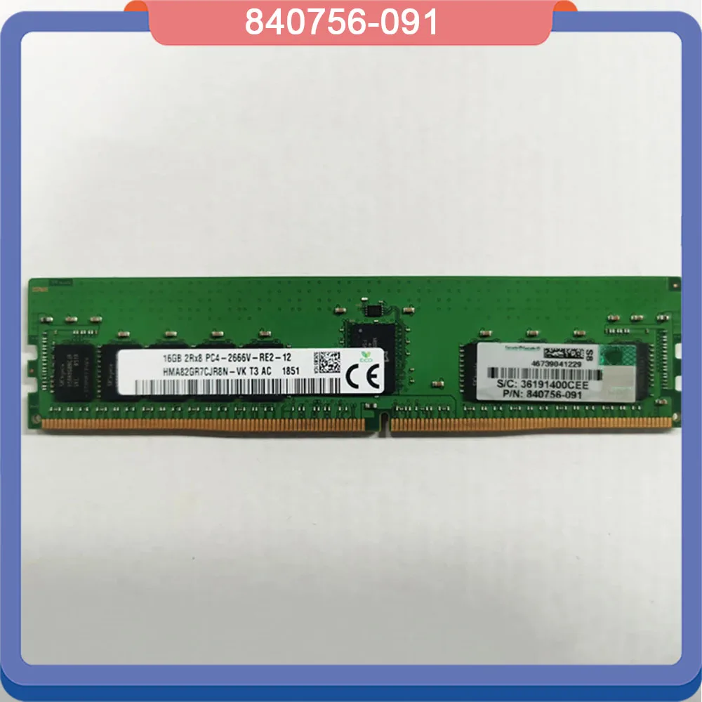 G9 GEN10 840756-091 Server Memory For HP16GB DDR4 2666 2RX8 PC4-2666V REG ECC RAM High Quality Fast Ship