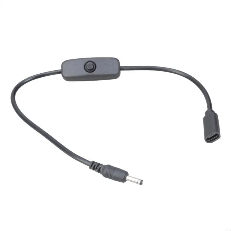 

Type C Female to 3.5mmx1.35mm Power Cable with Switching USB Type C Female Cable for Webcam Router Camera Mini Fan 193A