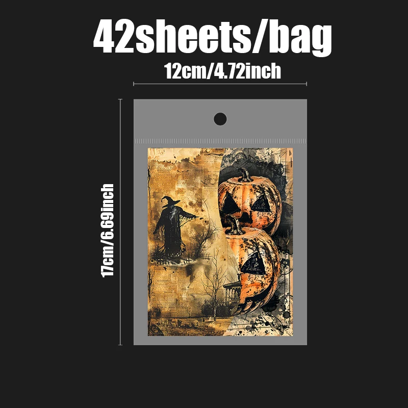 Mr Paper 84pcs Ghost Notes Series Double Sided Material Paper Book DIY Handbook Collage Calendar Diary Phone Case Notebook