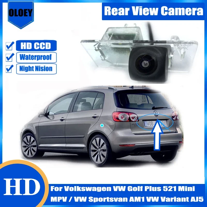 

HD rear camera For Volkswagen VW Golf Plus 521 Mini MPV / VW Sportsvan AM1 VW Variant AJ5 Night vision Parking Reversing Camera