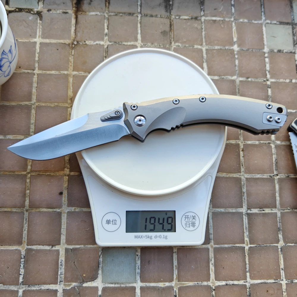 ماي ريال D2 بليد البرمائية سكين للفرد RamL دليل TC4 التيتانيوم مقبض السيراميك تحمل جيب التخييم هانت أداة EDC في الهواء الطلق