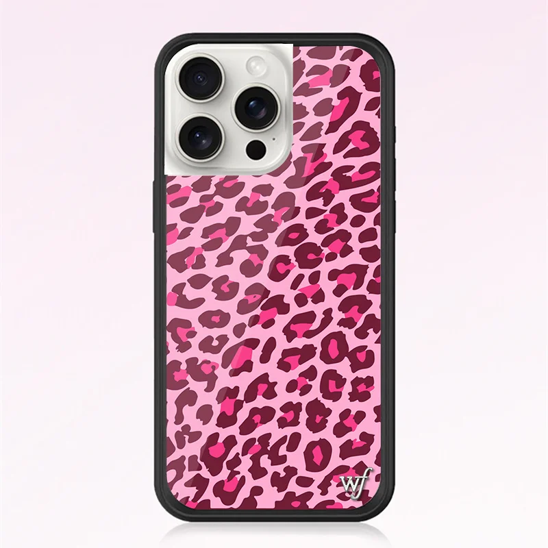 IPhone用デラックスシリコンケース,3Dソフトエッジフォンケース,ヒョウ柄,花柄,iPhone 13,12,14,15 pro,16 pro max,ワイルドフラワー