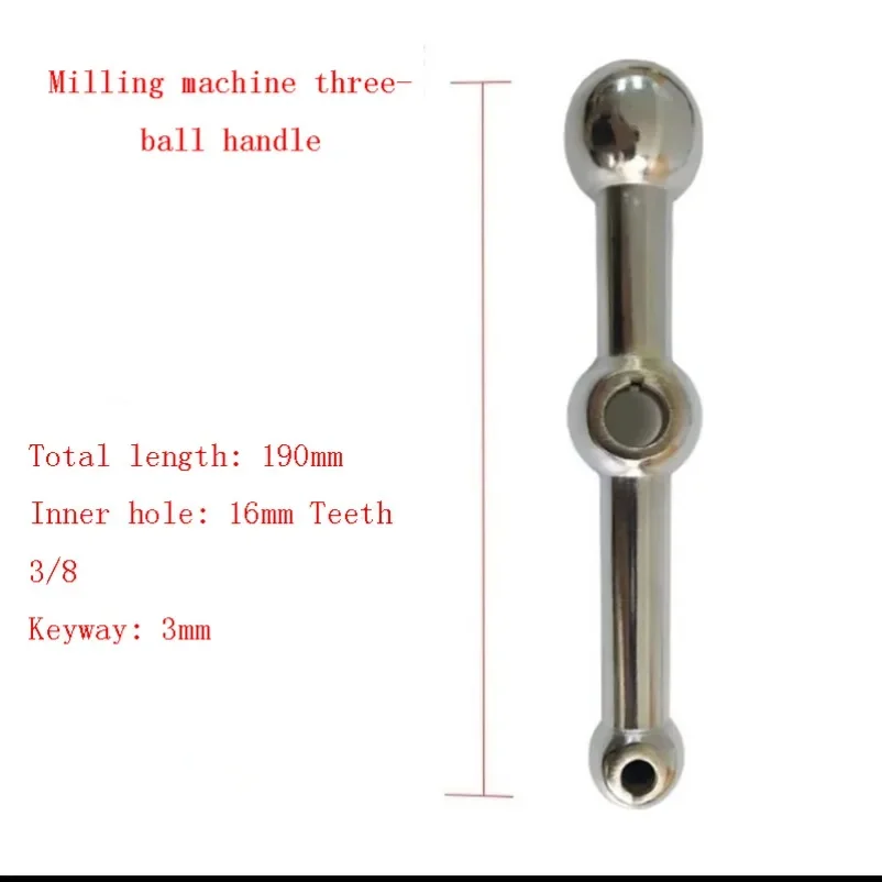 Turret Milling Machine Accessories Lifting Handle D26 Three Ball Handle Olive Table Lifting Crank Handle Suitable For Bridgeport