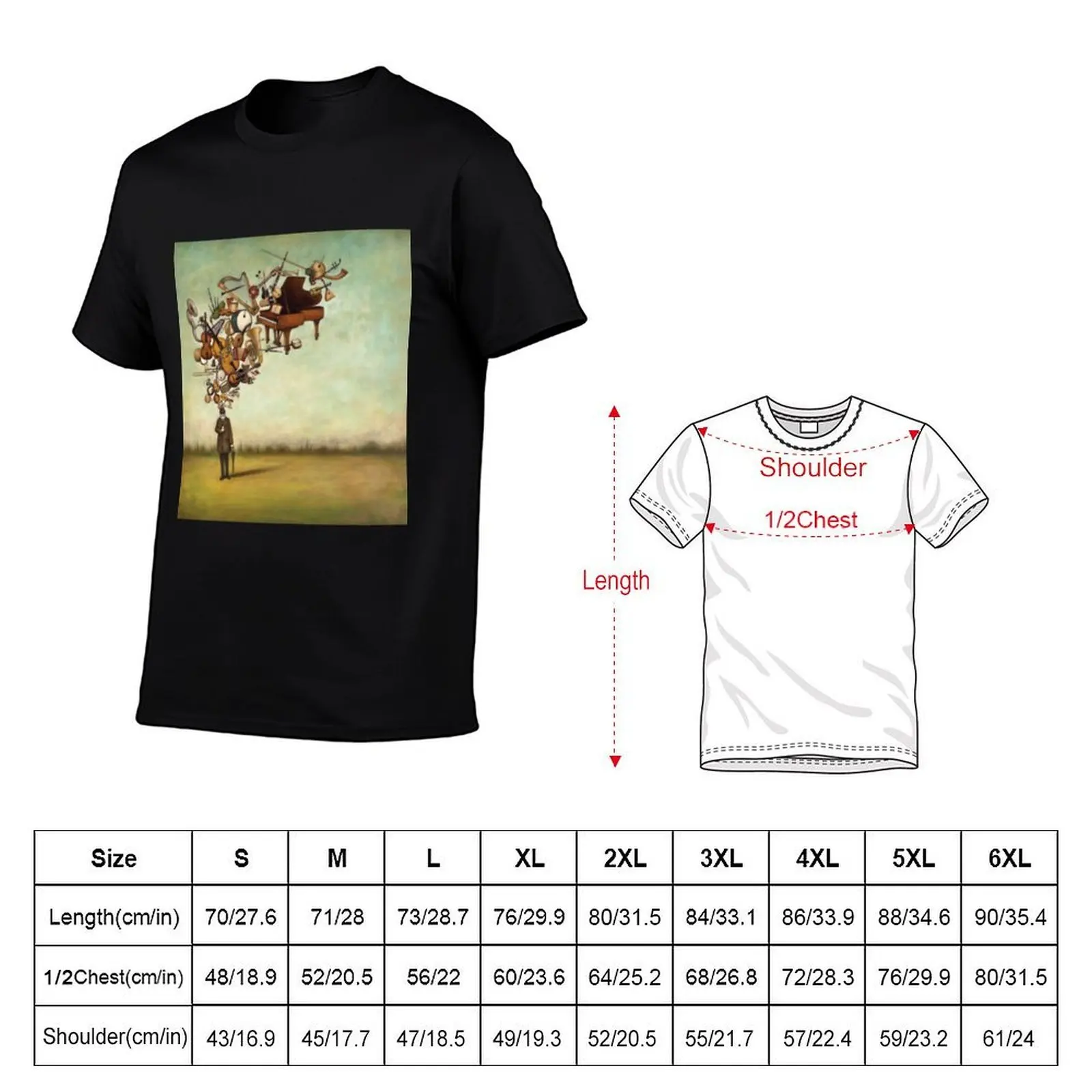 Classical Melodies T-Shirt anime t shirts for man funny t shirts dark humor t shirts cotton 100% T-Shirt