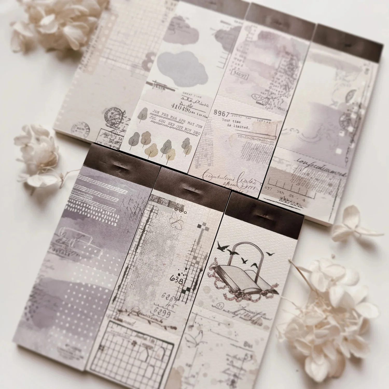 

Journal Pages Vinatge Book Flight Letter Paper Memo Set DIY Scrapbooking Decoration
