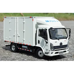 Diecast 1:24 Scale Shaanxi Automobile Delong K3000 Light Truck Model Box Truck Alloy Car Model Collection Decoration Gift Toys