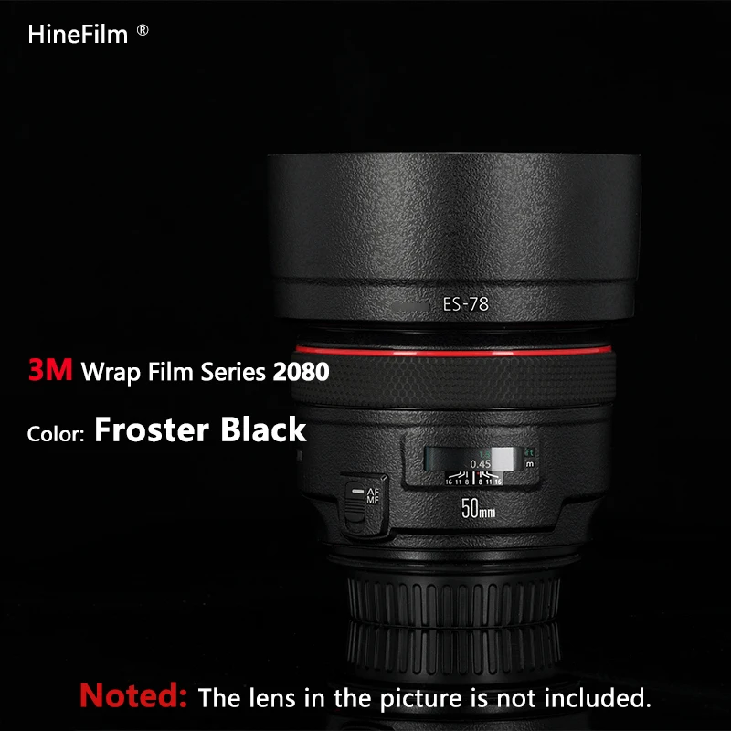 Hinefilm Skin for Canon EF50 f1.2L Lens Sticker 50 1.2 Lens Wrap Cover For Canon EF 50mm F1.2L USM Lens Decal 50f1.2 Protector