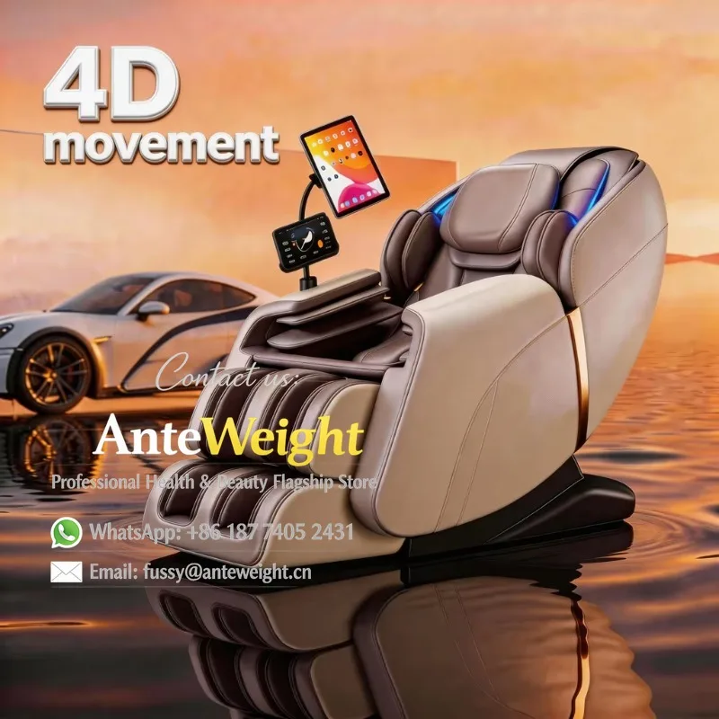Smart Reclining Massage Chair Cheap Voice Control Heated Massaging Full Body Luxury Chairs Dual Core Massage Chair