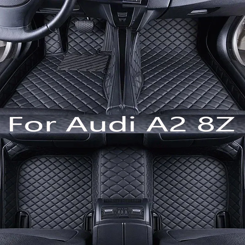 

Car Floor Mat For Audi A2 8Z 2000~2005 5seat Water Poof Car Matts Floor Carpet Leather Mat Coche Car Accessories Interior Parts