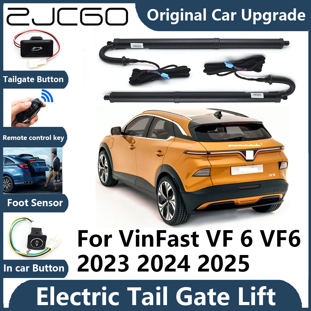 

Для VinFast VF 6 VF6 2023 ~ 2025 автоматическая задняя дверь, электрическая подъемная опора задней двери, поддержка автомобиля, стойка задней двери