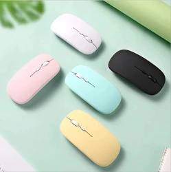 Unsharkable Portable Charging Mouse Wireless Bluetooth Luminous Suitable for iPad Dual-Mode Silent Cartoon Business Game Mouse