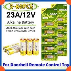 5-60PCS 58mAh 23A 12V Batteries Remote Control Toys Dry Alkaline Battery L1028 21/23 A23 E23A K23A V23GA GP23A RV08 LRV08 23A