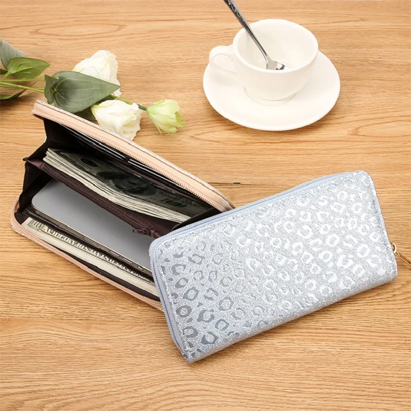 

Fashion Women's Wallets PU Leather Lips Pattern Zipper Long Wallet Large Capacity Credit Card Holder Purse Clutch Phone Bag