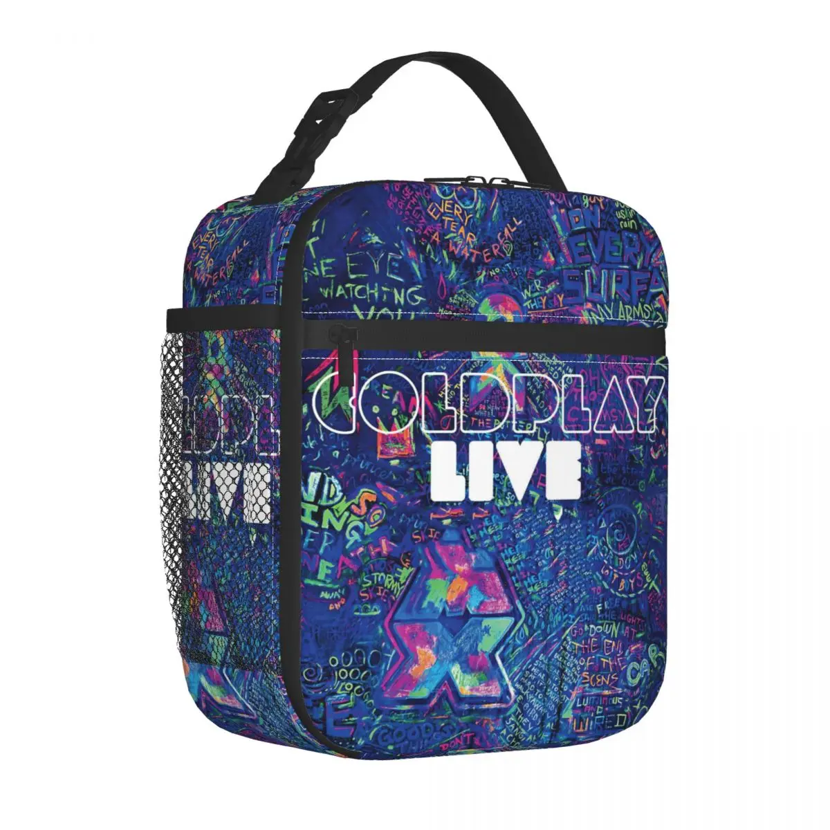 

Coldplays Rock Band Insulated Lunch Bag Food Container Bags Leakproof Cooler Thermal Lunch Boxes For Travel