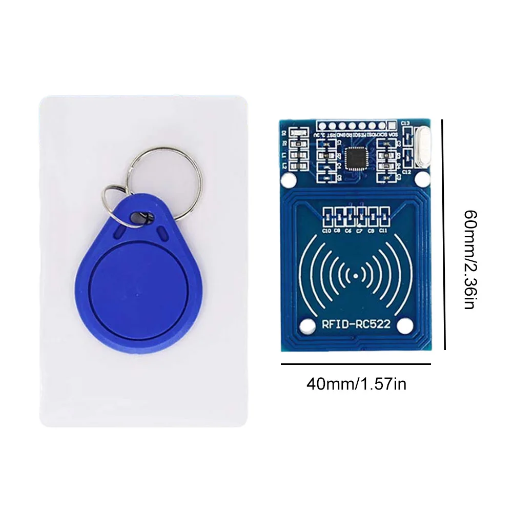 Module RFID RC522, Kits de carte IC MFRC-522, Module de proximité avec étiquettes, écriture SPI, lecture, facile à utiliser, taille compacte