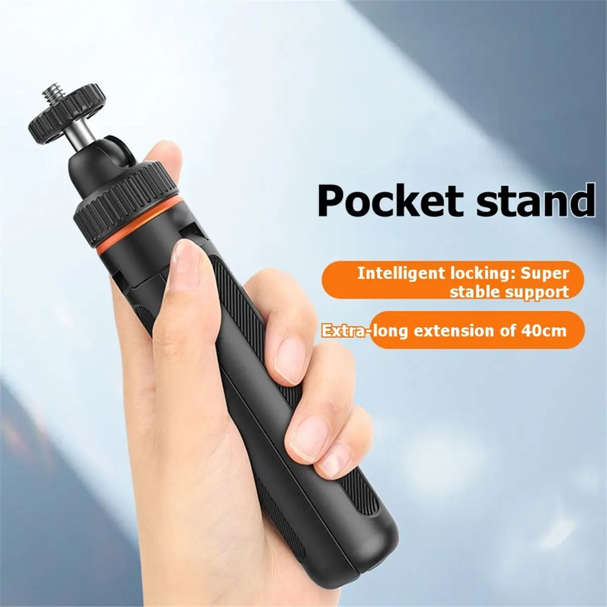 New Electronics Tripod Stand Selfie Stick with 1/4 Inch Screw Cold Shoe Mount 360° Rotatable Phone Camera Holder for Vlogging Li
