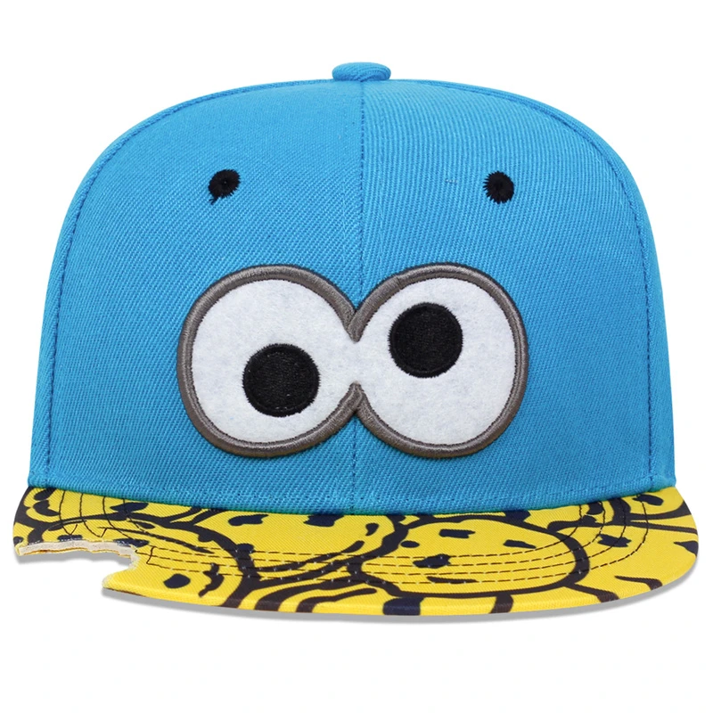 Unisex Eye PIZZA Embroidery Hip-hop Hats Spring and Autumn Outdoor Adjustable Casual Baseball Caps Sunscreen Hat