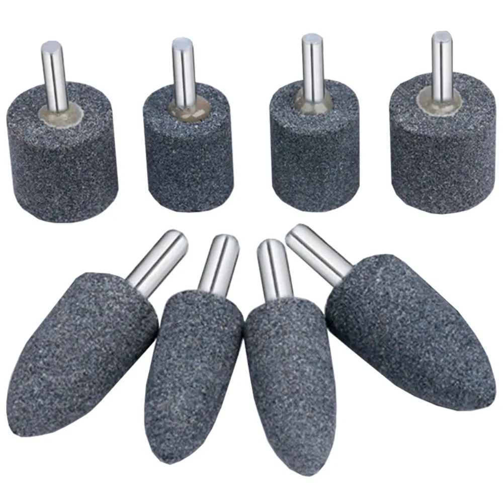 4-teiliges Metall-Schleifstein-Set zum Polieren, Schleifen, Entrosten, Entgraten, Schleifscheibe, Schleifpapier, 1/4 Zoll (6 mm) Schaft für Drehwerkzeug