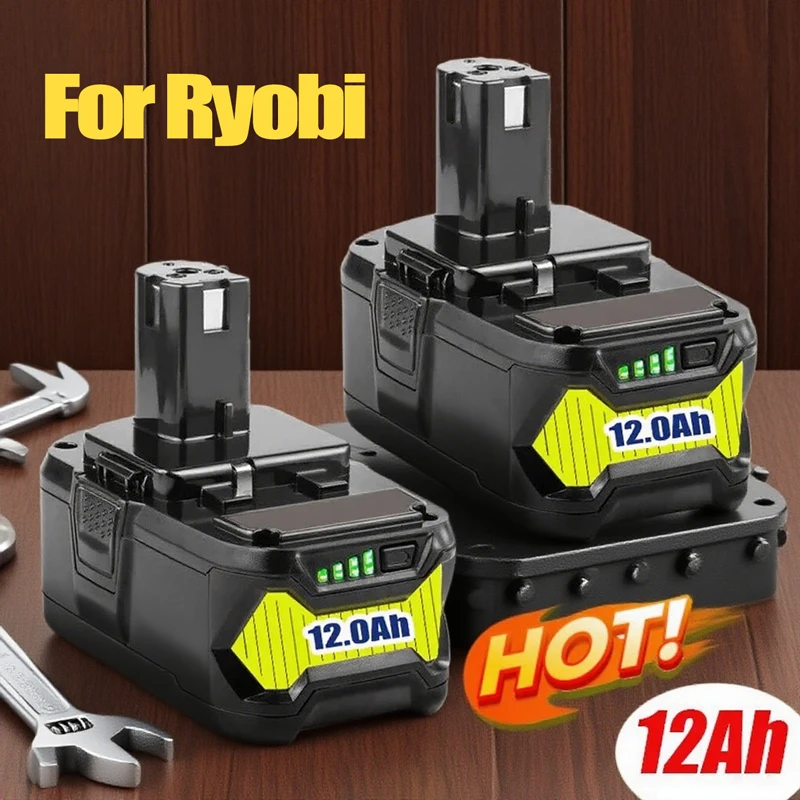 

10C Discharge, with stronger power For RYOBI Power Tools P108 18V One+ Plus Battery 18 Volt Lithium-Ion P104 P107 RB
