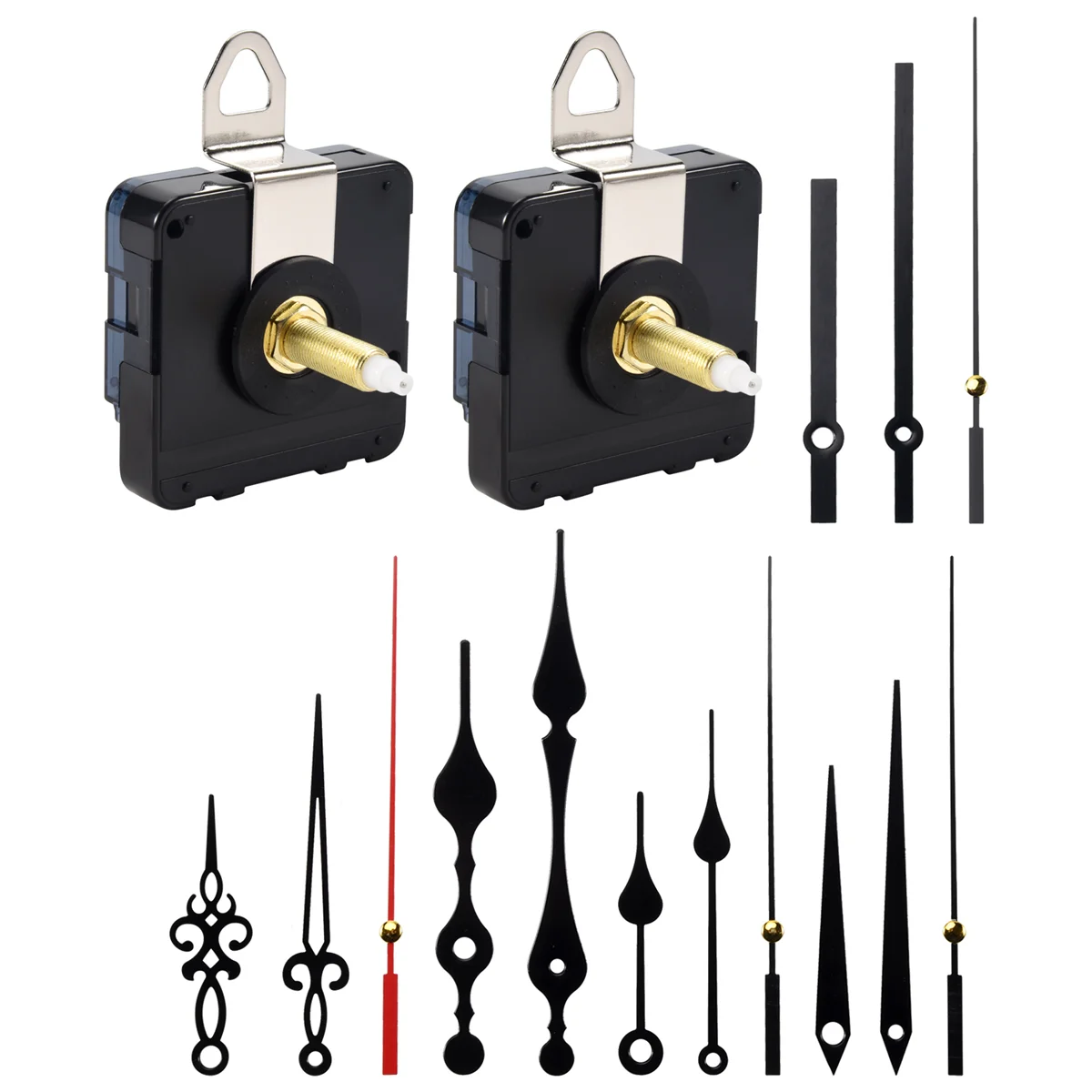 32 مللي متر رمح طويل لتقوم بها بنفسك آلية حركة ساعة كوارتز مع 5 أزواج مختلفة الأيدي ساعة حائط إصلاح أجزاء استبدال HY