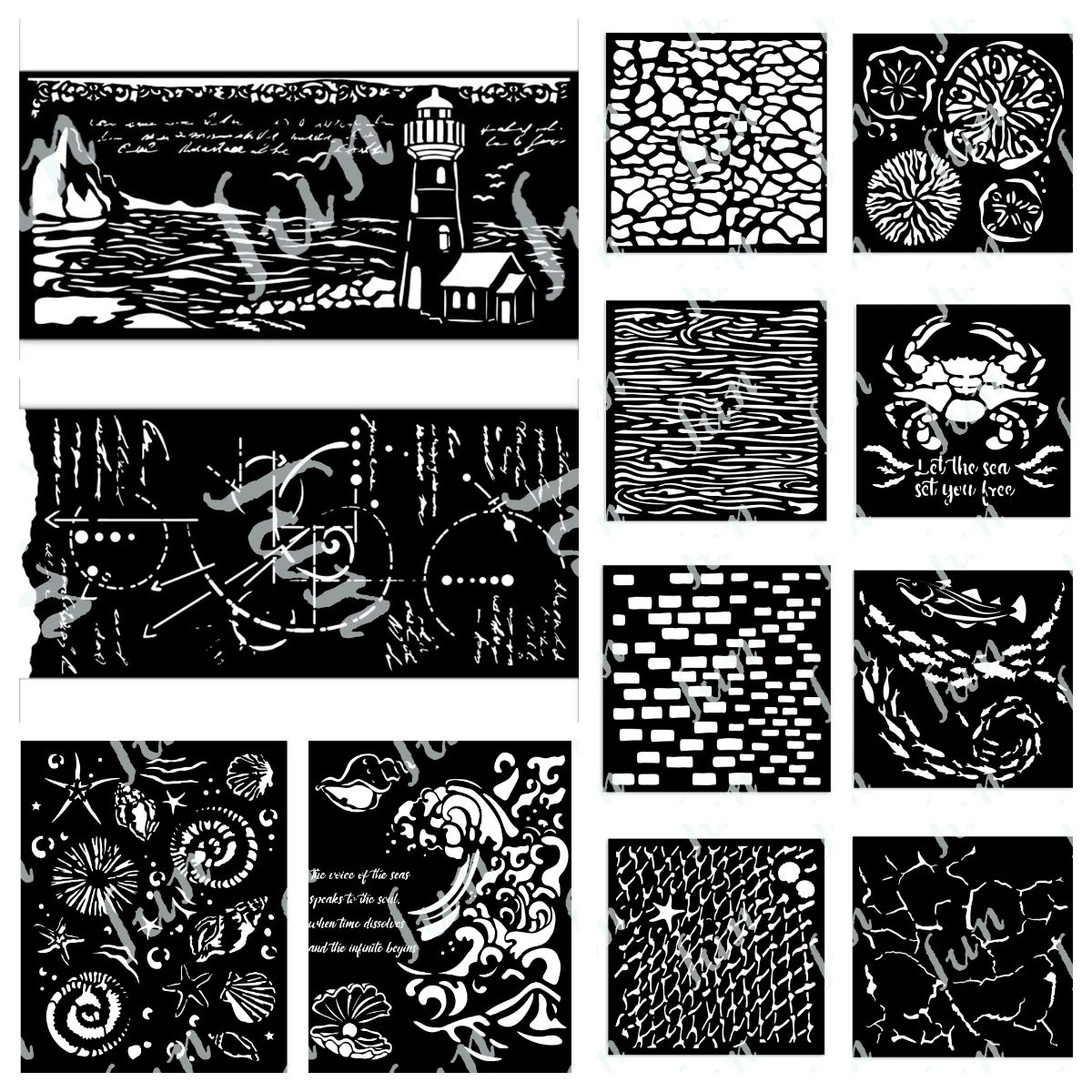

Crackle Pattern Small Stencils Scrapbooking New Make Photo Album Card DIY Paper Embossing Craft Supplies 2025