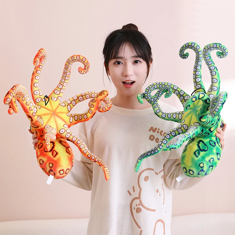 Plush Funny Colorful Octopus Simulated Halloween Toys High Quality Home Sofa Decor Birthday Gift Stuffed Cute Christmas Doll