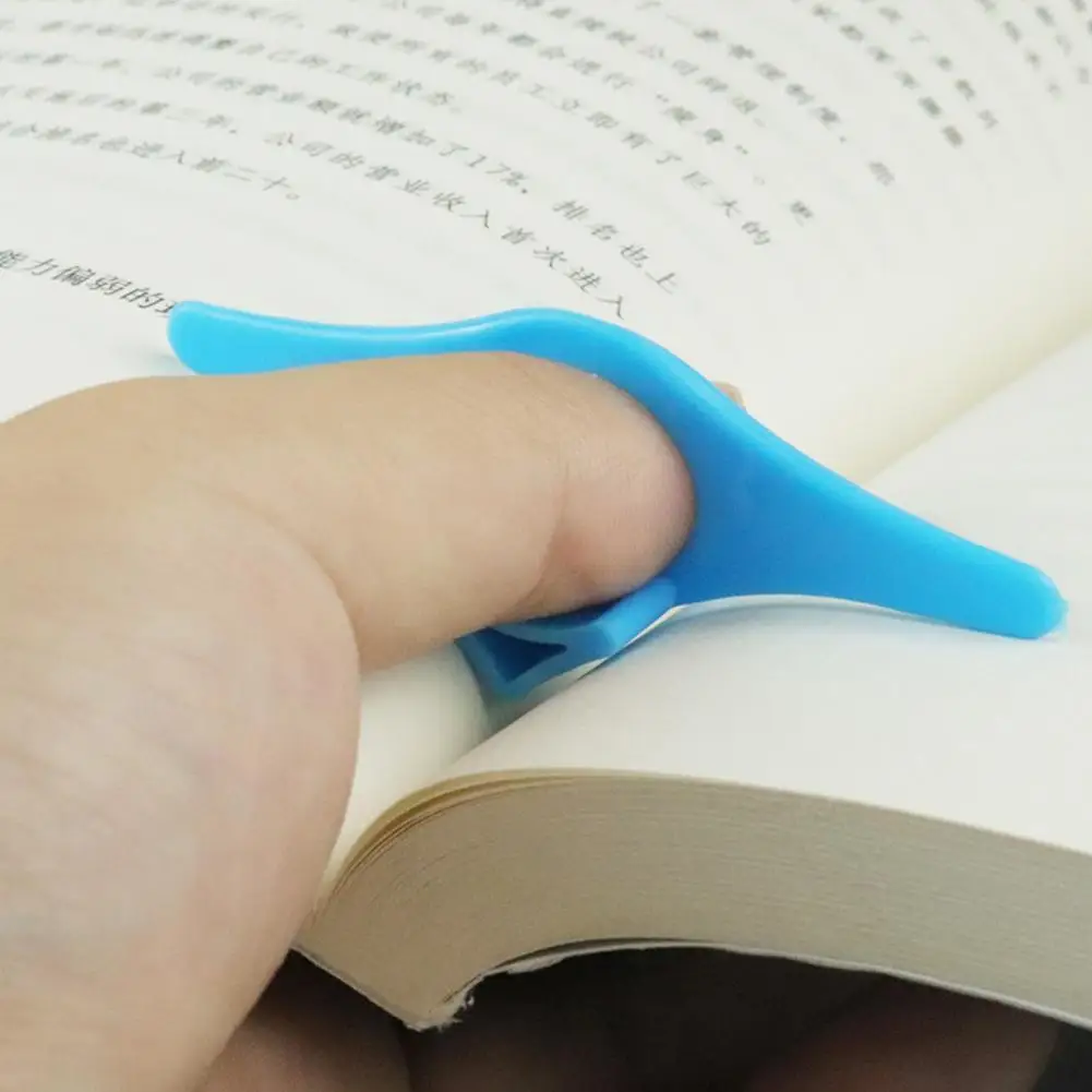 Multi-function Acrylic Thumb Book Support Book Page Holder Book Thumb Holder Convenient Bookmark School Office Supplies 1PC